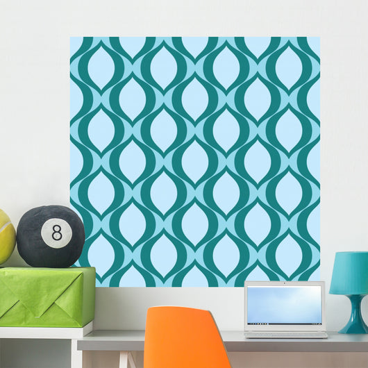 Seamless Abstract Eye Pattern Wall Decal