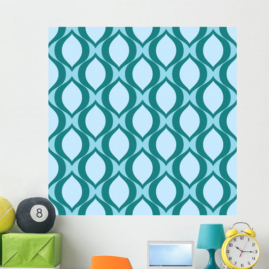 Seamless Abstract Eye Pattern Wall Decal