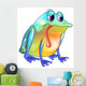 Colorful Sad Frog Wall Decal