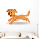 Cute Dog Running Wall Decal