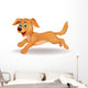 Cute Dog Running Wall Decal