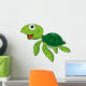 Cute sea turtle cartoon Wall Decal