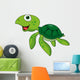 Cute sea turtle cartoon Wall Decal