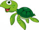 Cute sea turtle cartoon Wall Decal