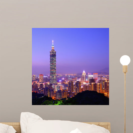 Taipei Taiwan Skyline Wall Mural