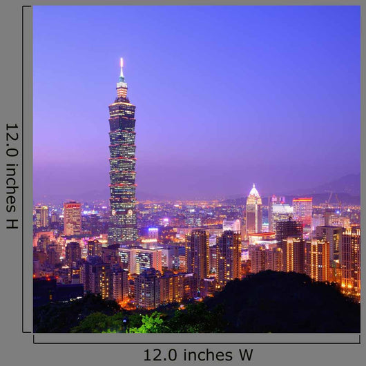Taipei Taiwan Skyline Wall Mural