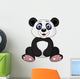Cute panda cartoon Wall Decal