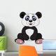 Cute panda cartoon Wall Decal