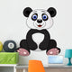 Cute panda cartoon Wall Decal