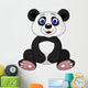 Cute panda cartoon Wall Decal