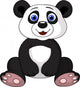 Cute panda cartoon Wall Decal