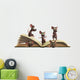Mice reading book Wall Decal