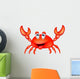 Cute Crab Cartoon Wall Decal