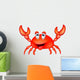 Cute Crab Cartoon Wall Decal