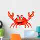 Cute Crab Cartoon Wall Decal