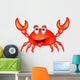 Cute Crab Cartoon Wall Decal