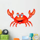 Cute Crab Cartoon Wall Decal