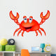Cute Crab Cartoon Wall Decal
