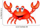 Cute Crab Cartoon Wall Decal