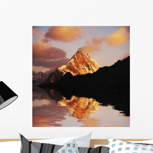 Sunset Mountain Wall Decal