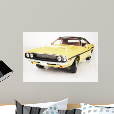 Challenger Rt 1970 Wall Decal shown on a wall