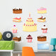 Sweet Pastry Cakes Wall Decal