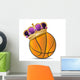 Crowned Basketball Wall Decal