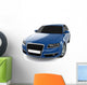 Blue Business-class Car Wall Decal