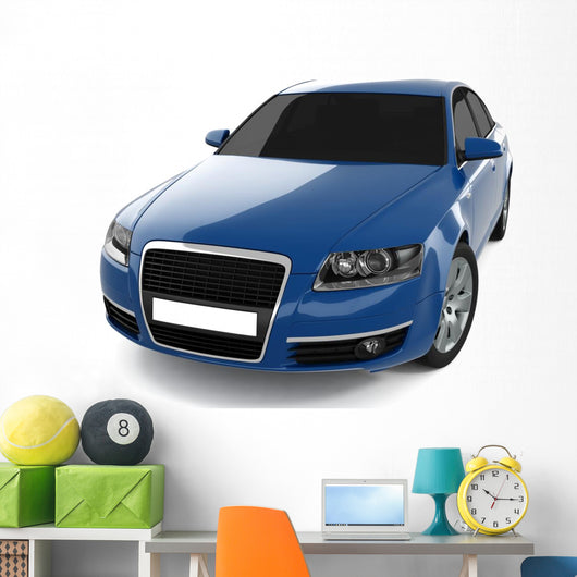 Blue Business-Class Car Wall Decal