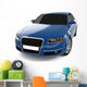 Blue Business-Class Car Wall Decal