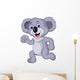 Cute Koala Cartoon Running Wall Decal