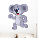 Cute Koala Cartoon Running Wall Decal