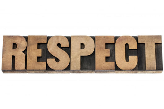 Respect Word in Wood Type Wall Decal