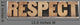 Respect Word in Wood Type Wall Decal