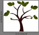 isolated tree with green leaves Wall Decal