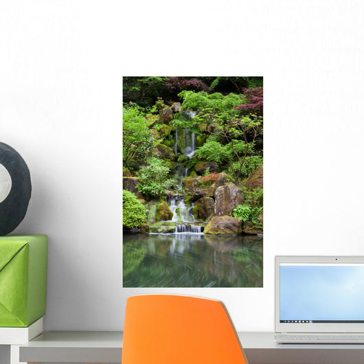 Cascading Waterfall Japanese Garden