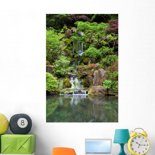 Cascading Waterfall Japanese Garden