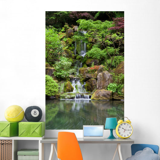 Cascading Waterfall Japanese Garden