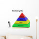 Marketing Mix Pyramid Showing Wall Mural