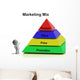 Marketing Mix Pyramid Showing Wall Mural