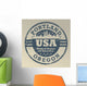 Grunge Rubber Stamp with Wall Mural