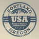 Grunge rubber stamp with name of Oregon, Portland, vector Wall Mural