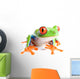 Red-eyed Tree Frog White Wall Decal
