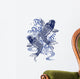 Blue White Koi Wall Decal