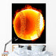 Baseball Fire Hot Serie Wall Mural