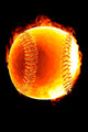 Baseball Fire Hot Serie Wall Mural