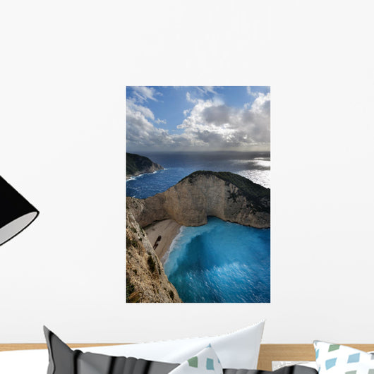 Navagio Beach in Zakynthos Island (greece) Wall Mural