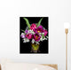 Vase of Beautiful Tulips Flowers and Snowdrops Wall Mural