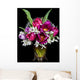 Vase of Beautiful Tulips Flowers and Snowdrops Wall Mural