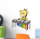 Cartoon Giraffe Playing Vibraphone Wall Decal